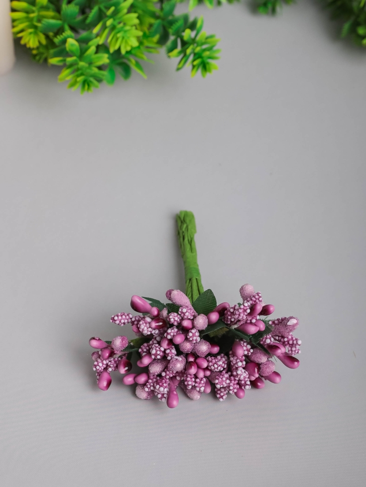 Тычинки для искусственных цветов К 12шт. фиолетовый светлый Тычинки для искусственных цветов К 12шт. фиолетовый светлый