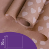 Бумага крафт 70г/м2, 70см x 10м, Сердца 15 белый