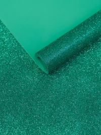 Фоамиран глиттерный 60х70см 1,8мм 1лист. зеленый