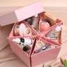 Коробка Тортик, набор из 6 частей 29,5х15, Розовая YH023-5 Коробка Тортик, набор из 6 частей 29,5х15, Розовая YH023-5