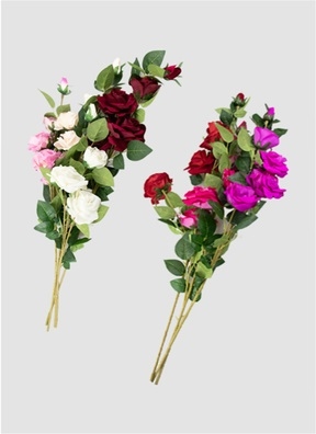 ИЦ Роза 112см 5 голов микс