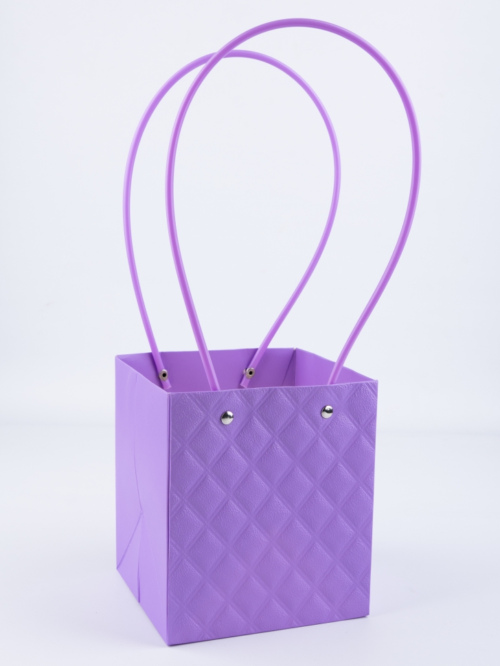 Сумочка для цветов 13х15х12,5см 3D М12 лаванда Сумочка для цветов 13х15х12,5см 3D М12 лаванда