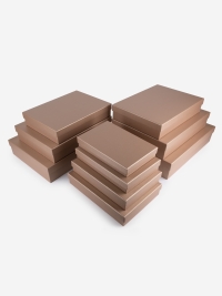 Коробка прямоугольник набор из 10шт 46х36,5х10см K138 бежевый