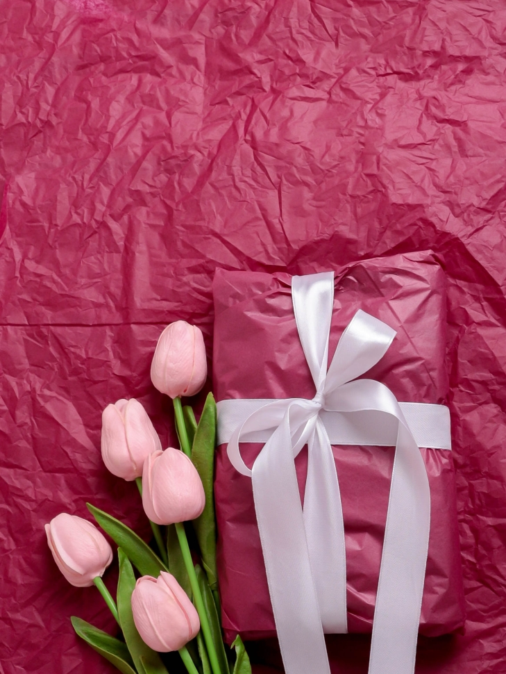 Бумага тишью 50х66см,10 лист. бордовый Бумага тишью 50х66см,10 лист. бордовый