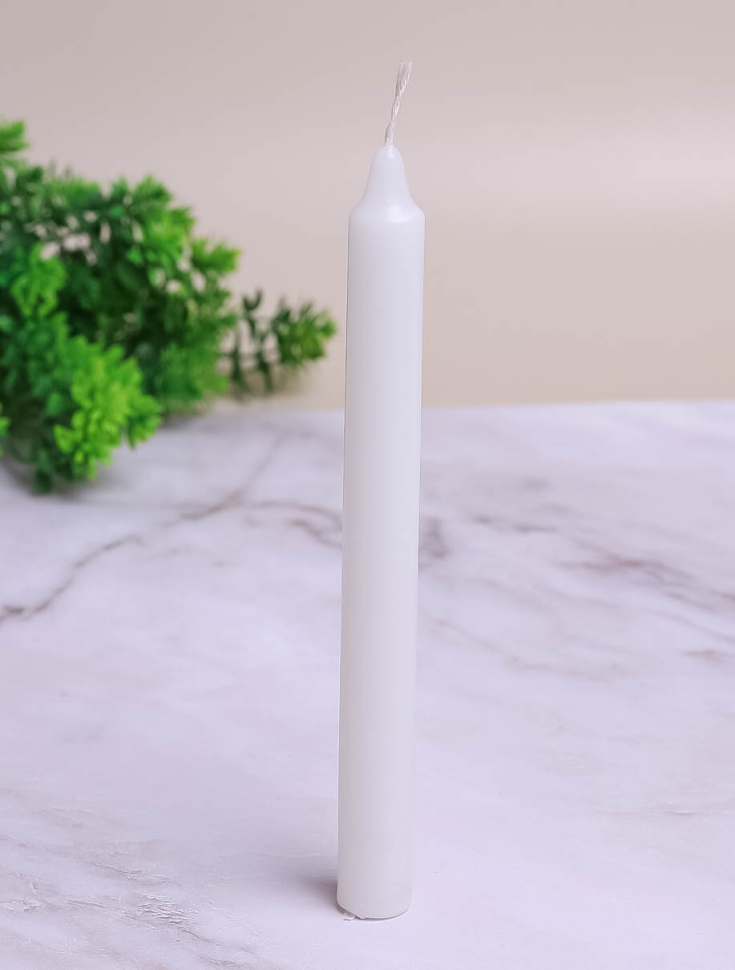 Свеча столовая 18х170мм белый Свеча столовая 18х170мм белый