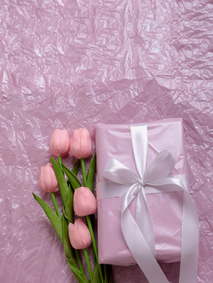 Бумага тишью жемчужная 50х66см,10 лист лиловый Бумага тишью жемчужная 50х66см,10 лист лиловый