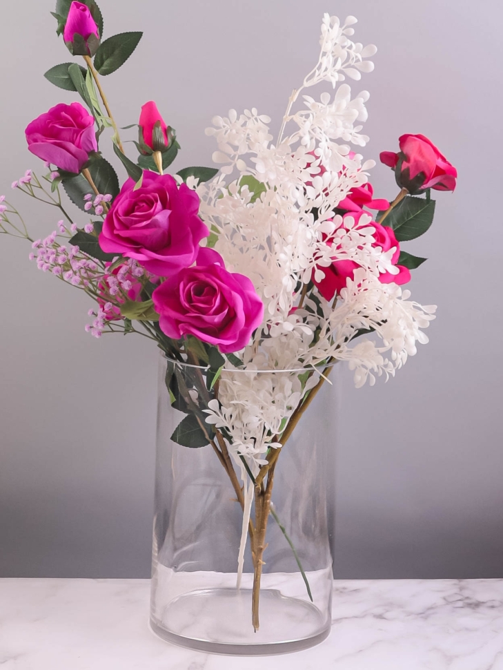 Ваза стекло Трубка H30 D20см К Ваза стекло Трубка H30 D20см К