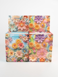 Сумочка Цветы 1788 18х23x10см микс