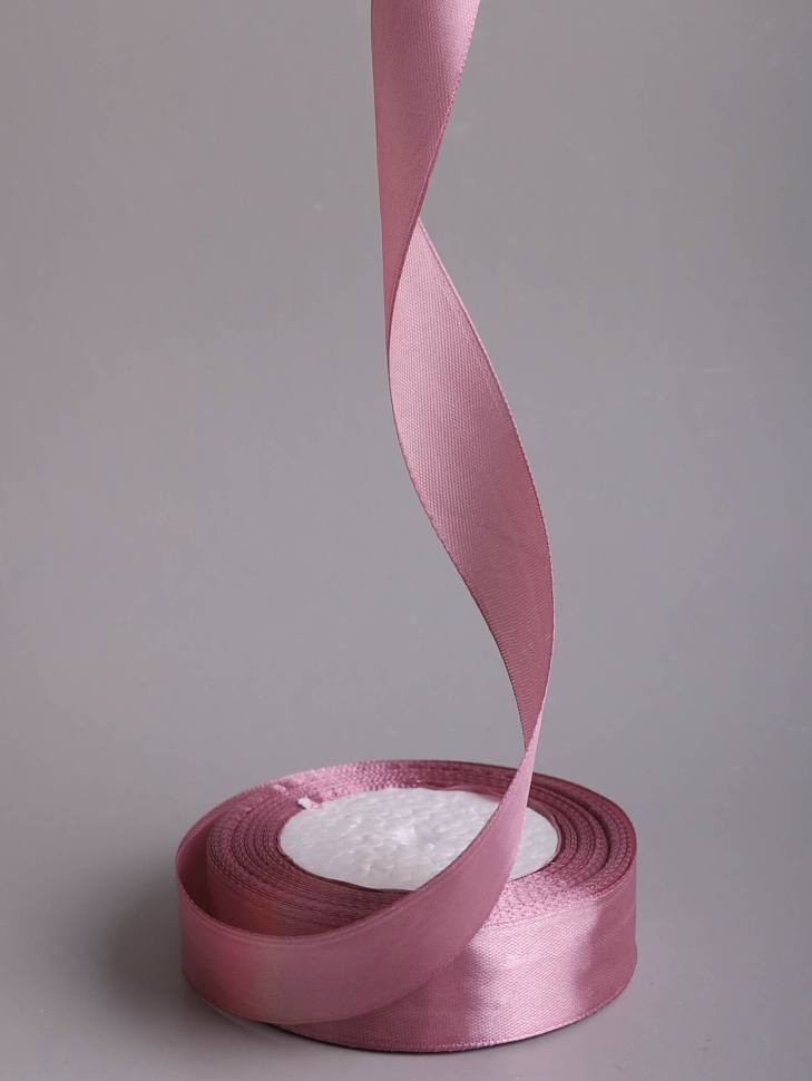 Лента атласная 25мм х 25 ярд JD сиреневый пыльный Лента атласная 25мм х 25 ярд JD сиреневый пыльный