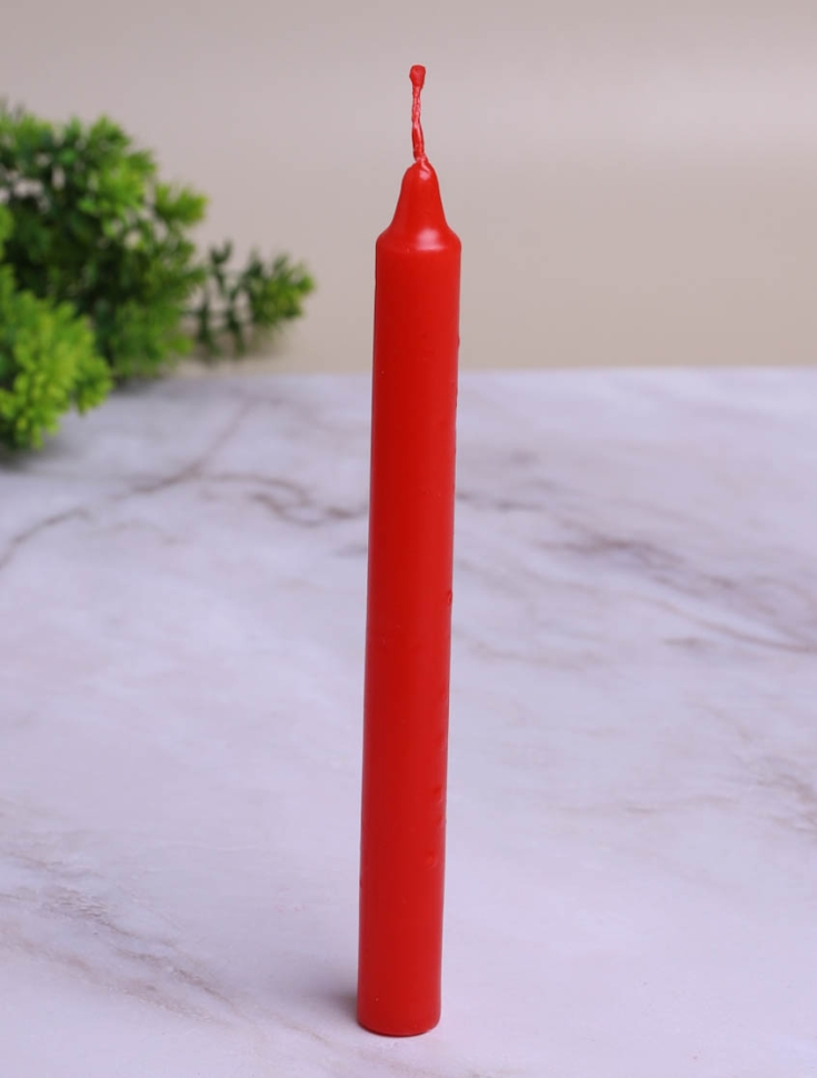 Свеча столовая 18х170мм красный Свеча столовая 18х170мм красный