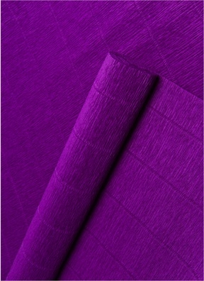 Бумага гофрированная простая, 180гр 593 фиолетовая