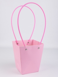 Сумочка для цветов 13х15,5х 9,5см розовый
