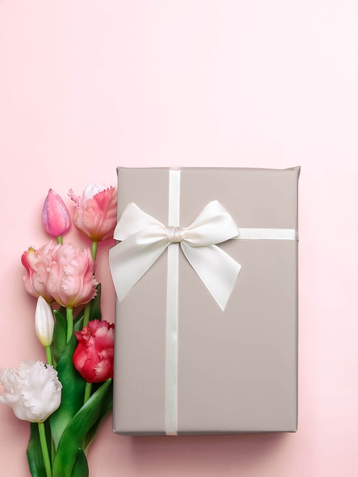 Пленка матовая 65мкм 58см х 10м двухцветная розовый нежный/латте Пленка матовая 65мкм 58см х 10м двухцветная розовый нежный/латте