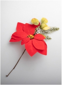 ИЦ Пуансеттия H33см D20см красный