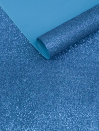 Фоамиран глиттерный иней 60х70см 1,8мм 1лист. синий