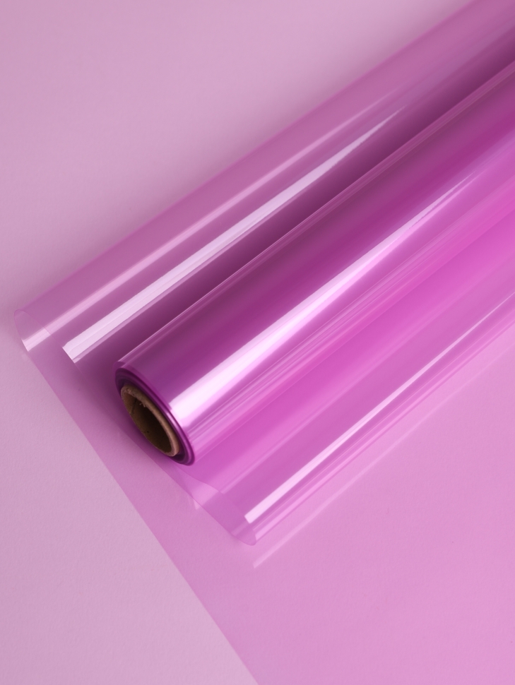 Пленка цветная 45 мкм 58см х 10м гласс сиреневый Пленка цветная 45 мкм 58см х 10м гласс сиреневый