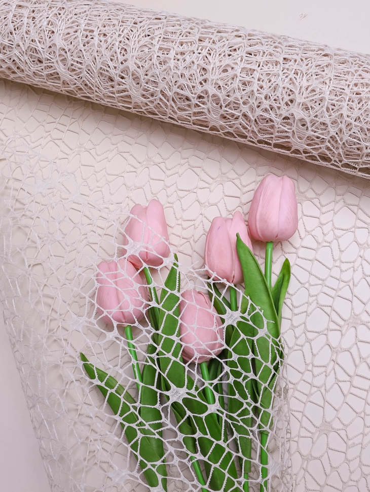 Сетка ажурная 50см х 5ярд кремовый Сетка ажурная 50см х 5ярд кремовый