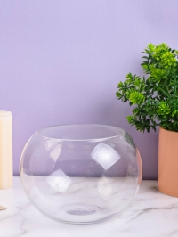 Ваза стекло Шаровая D15см К