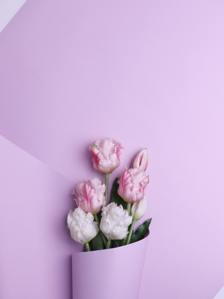 Пленка матовая 50мкм 58см х 10м Флора сиреневый Пленка матовая 50мкм 58см х 10м Флора сиреневый