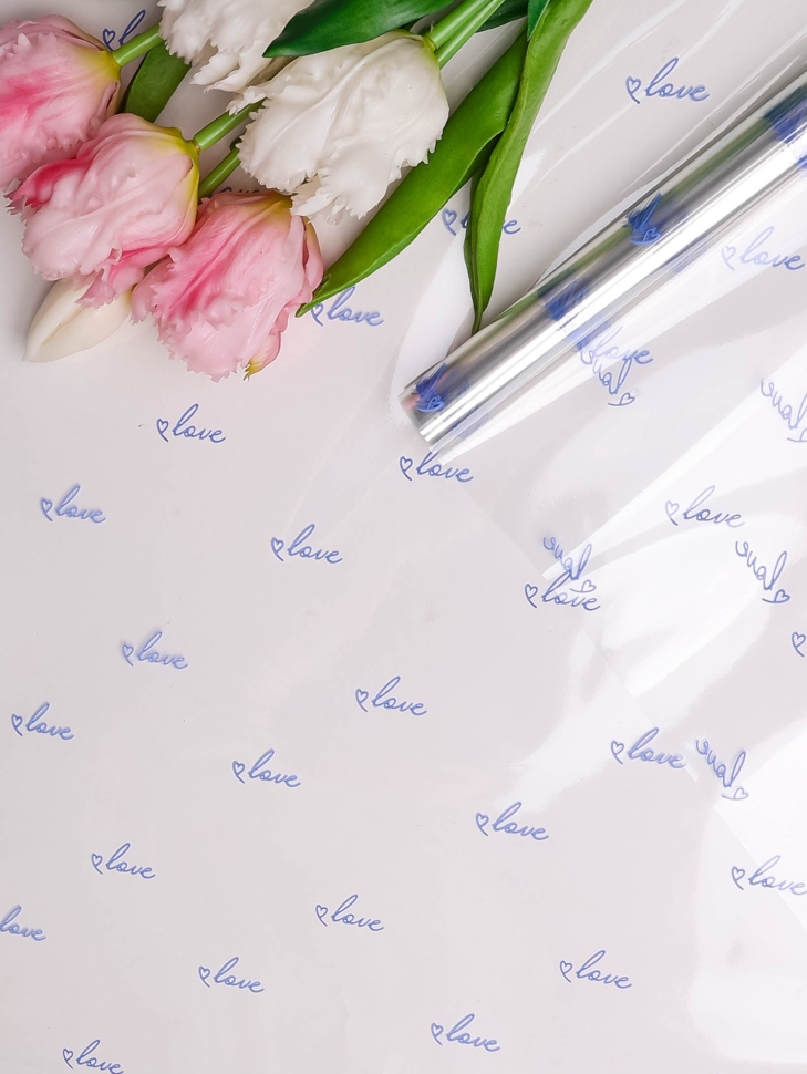 Пленка цветная Классика Love 70см лаванда Пленка цветная Классика Love 70см лаванда