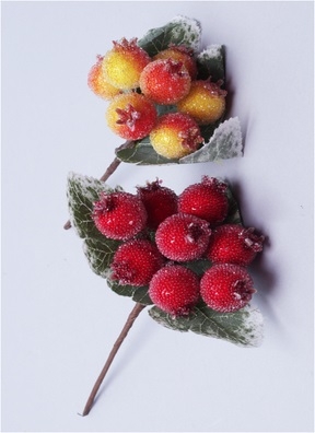 Бутоньерка 17х8см ягоды микс