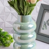 Ваза керамика 24х14см ZG 2008-1 Перламутр зеленый