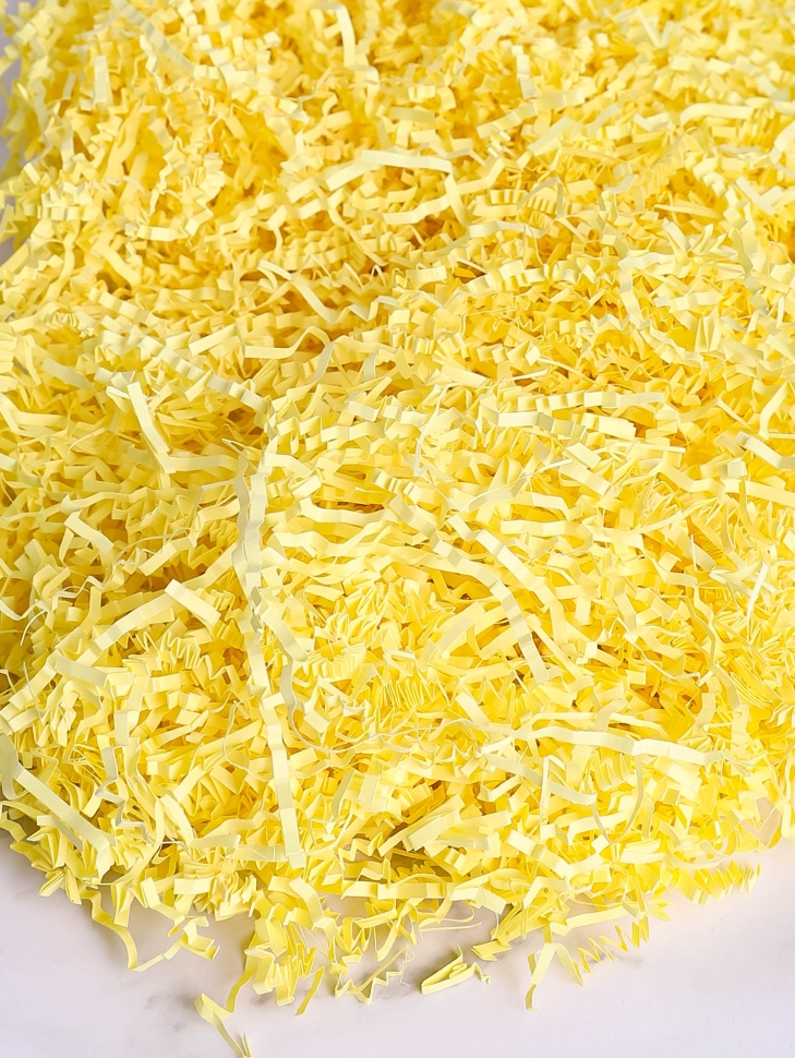 Наполнитель флористический бумажный 100г лимонный Наполнитель флористический бумажный 100г лимонный