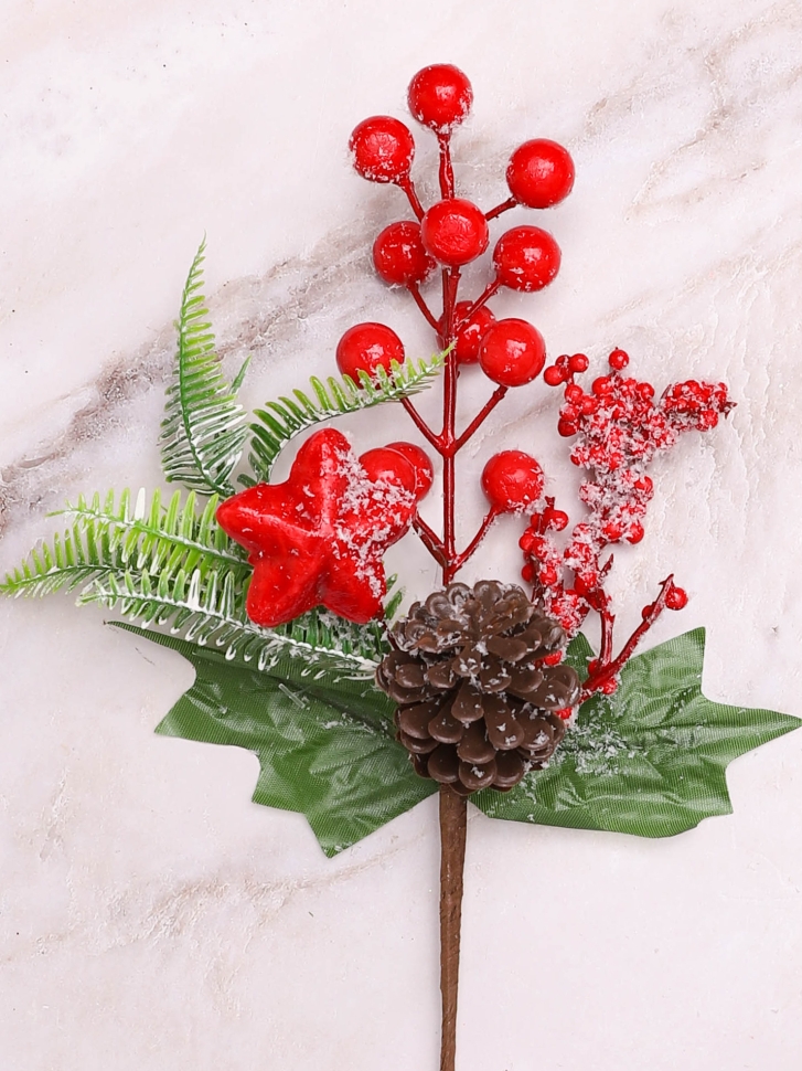 ИЦ Ветка новогодняя 28см 14-90