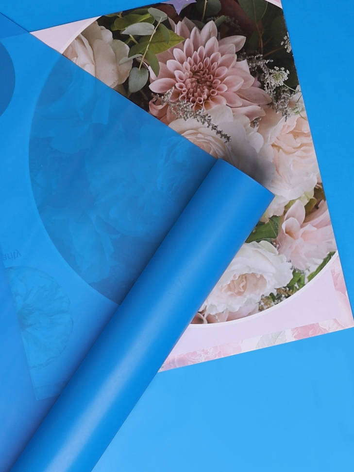 Пленка матовая 60см х 10м на втулке синий классик Пленка матовая 60см х 10м на втулке синий классик