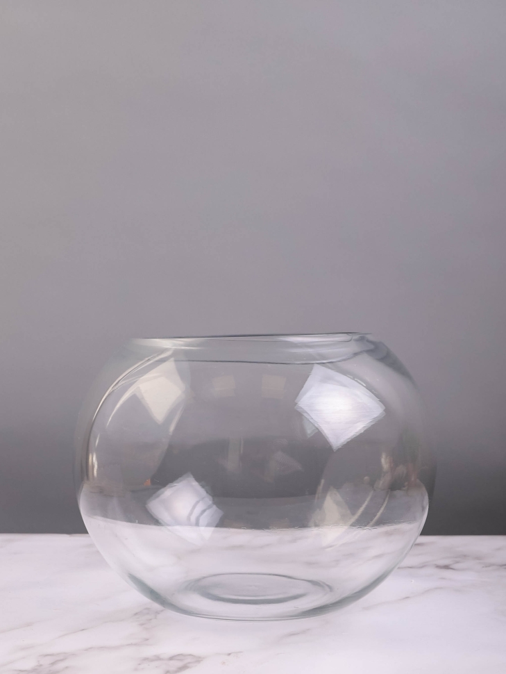 Ваза стекло Шаровая D25см К