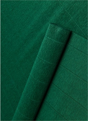 Бумага гофрированная простая, 180гр 561 хвойно-зеленая Бумага гофрированная простая, 180гр 561 хвойно-зеленая