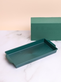 Поддон для кирпича 26х12,5х2,5см зеленый