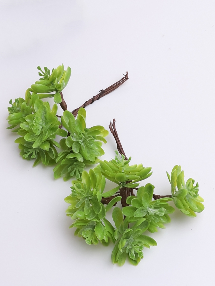 Цветы на проволоке d4х11см 12 шт Эхеверия