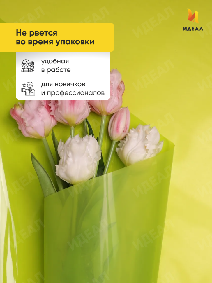 Пленка цветная Лак 70см салатовая Пленка цветная Лак 70см салатовая