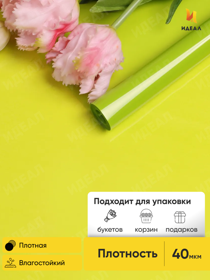 Пленка цветная Лак 70см салатовая Пленка цветная Лак 70см салатовая