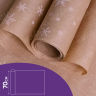 Бумага крафт 70г/м2, 70см x 10м, Снежинка NEW, белый