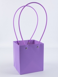 Сумочка для цветов 13х15х12,5см лаванда