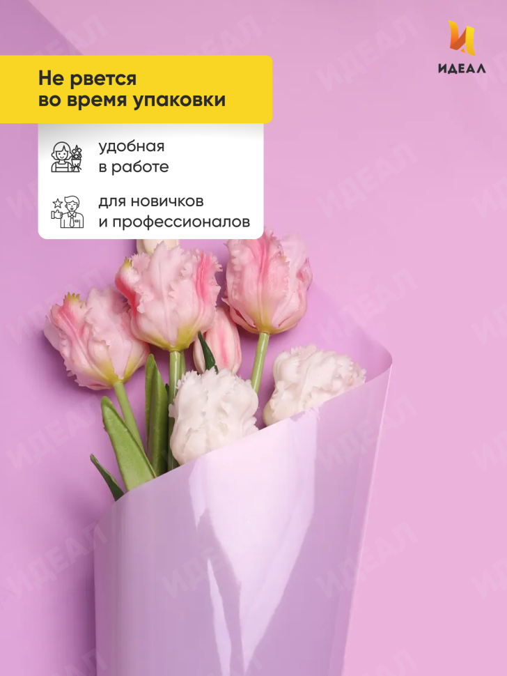 Пленка цветная Лак 70см сиреневая Пленка цветная Лак 70см сиреневая