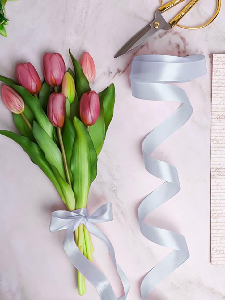 Лента атласная 25мм х 25 ярд JD аквамарин Лента атласная 25мм х 25 ярд JD аквамарин