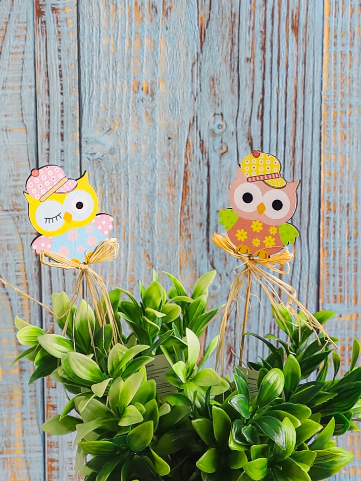 Вставка Сова 5x7см, H25см