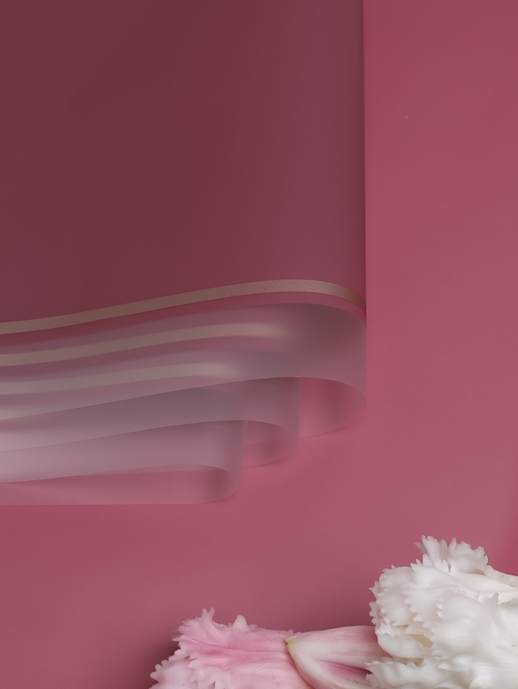 Пленка матовая 58смх58см 10 листов 50мкм кант 50 марсала Пленка матовая 58смх58см 10 листов 50мкм кант 50 марсала