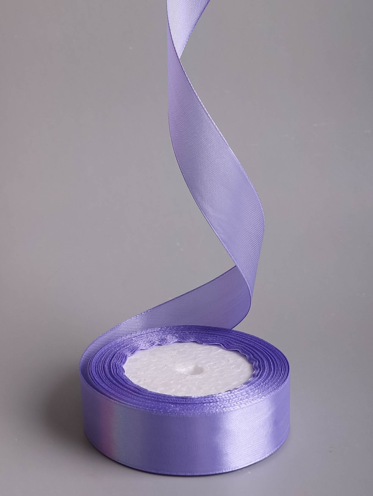 Лента атласная 25мм х 25 ярд JD лаванда Лента атласная 25мм х 25 ярд JD лаванда