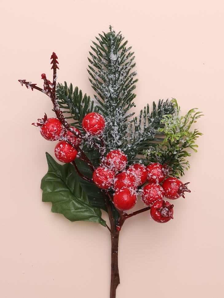 ИЦ Ветка новогодняя 25см 14-102 ИЦ Ветка новогодняя 25см 14-102