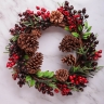 Венок новогодний 45см XY21-780
