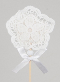 Вставка Цветок с кружевом