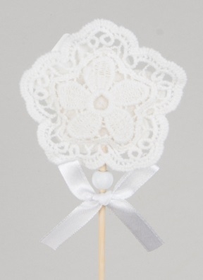 Вставка Цветок с кружевом