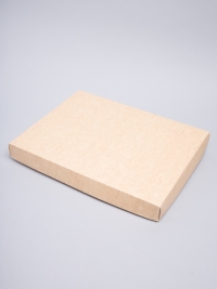 Коробка самосборная 35х27х4см под рубашку крафт бьянко 