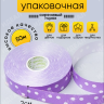 Лента простая 2/50 горох сиреневая