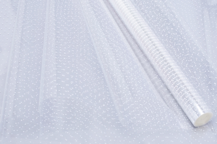 Пленка цветная с белым рисунком  70см точки