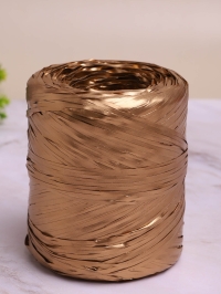 Рафия синтетическая, 200м PL 42 золотая